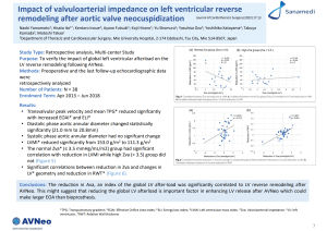 Summary of a publication about left ventricular reverse modeling after AVNeo